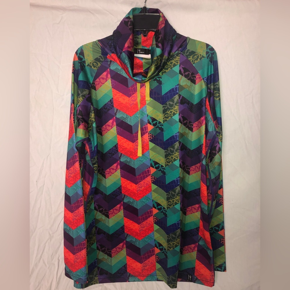 Neve Geometric Turtleneck polyester/spandex